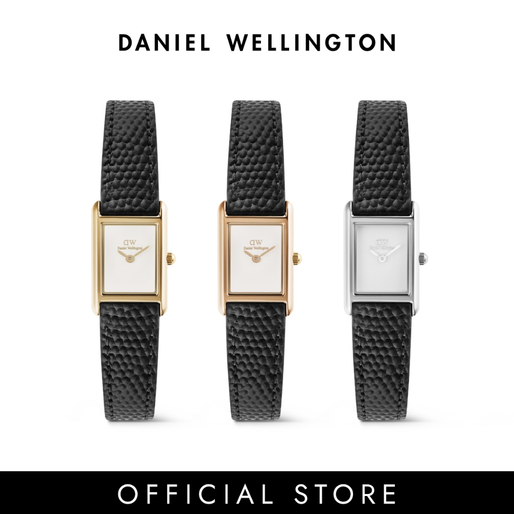 (Pre Order) Daniel Wellington นาฬิกาข้อมือ Bound Mini Black Lizard Rose Gold/Silver/Gold