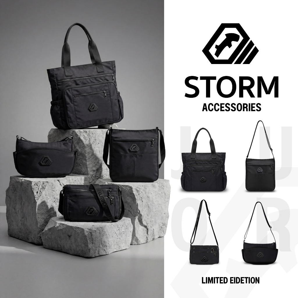 กระเป๋าพรีเมี่ยมไนลอน  แบรนด์ RUDEDOG - "STROM" COLLECTION