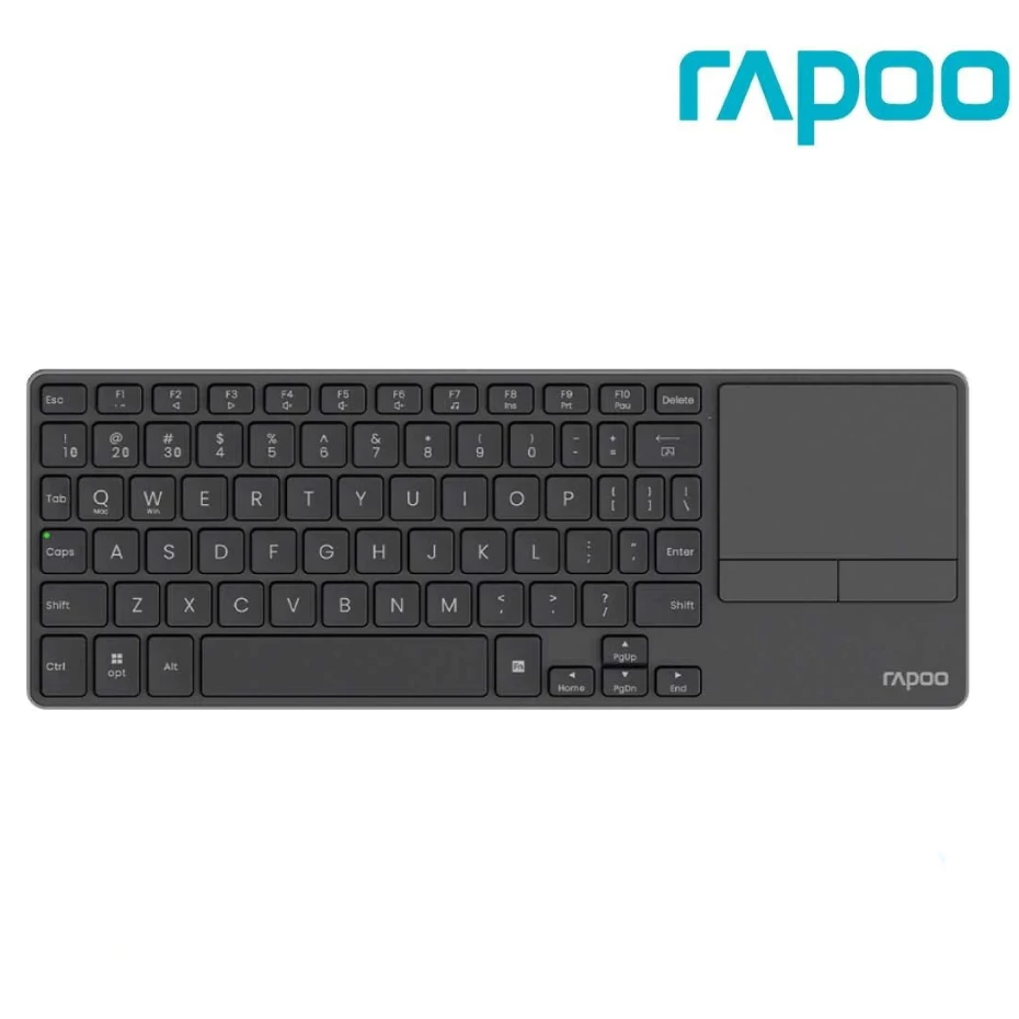 🔥ขายดีมาก🔥Rapoo E900T Wireless Bluetooth Keyboard with Touch pad คีย์บอร์ดไร้สายมัลติโหมดพร้อมทัชแพด