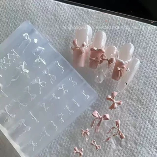 บล็อกซิลิโคน แม่พิมพ์ซิลิโคนทำอะไหล่เล็บ 3D ทำลายนูน