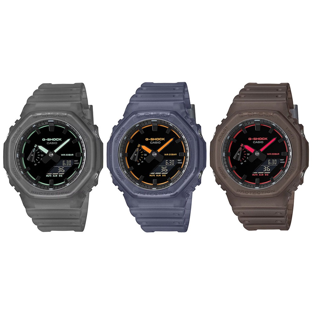 Casio G-Shock นาฬิกาข้อมือผู้ชาย สายเรซิน รุ่น GA-2100K(GA-2100K-1A,GA-2100K-2A,GA-2100K-5A)