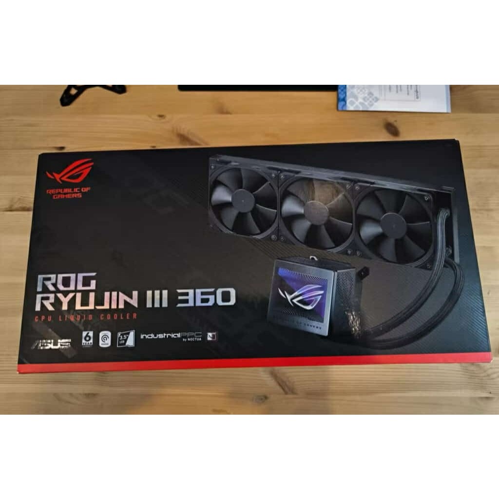 CPU LIQUID COOLER  ASUS ROG RYUJIN III 360 (Noctua)(BLACK)(LGA1700 1851 AM5 AM4) น้ำปิด มือสอง ประกั
