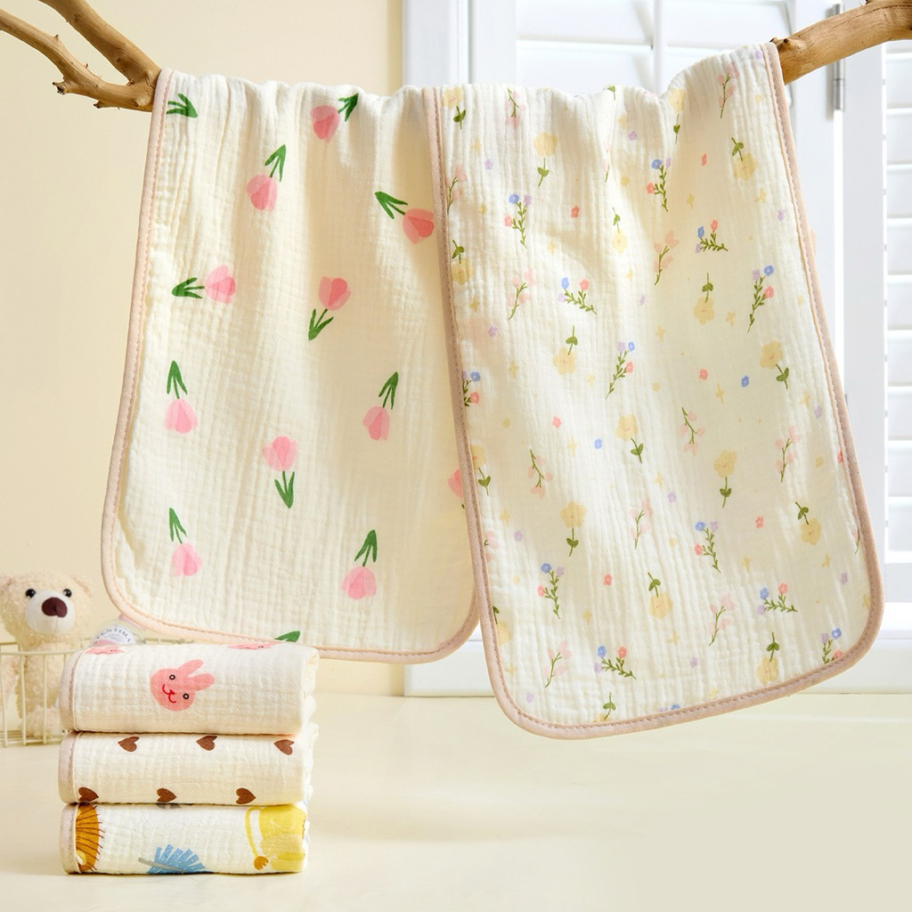 [พร้อมส่งจากไทย]🛒🎁 ผ้าเช็ดน้ำลายเด็กอ่อน 25*50 ซม. ผ้าเช็ดหน้าเด็กทารก ผ้าสำหรับเด็กอ่อน อ่อนโยนต่อทารกแรกเกิด