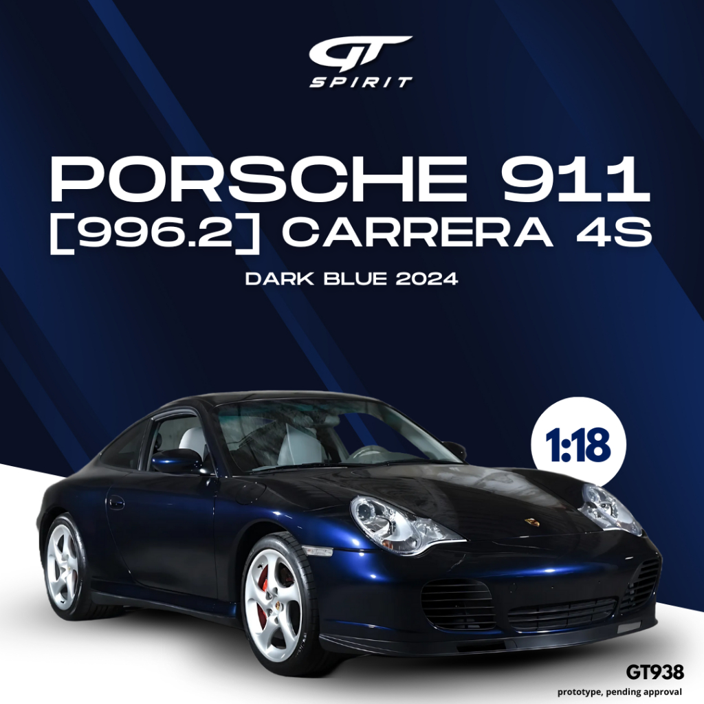 PORSCHE 911 [996.2] CARRERA 4S DARK BLUE 2002 1/18 (GT SPIRIT)