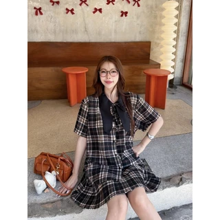 Longdopaws : Joy set ชุดเซ็ท2ชิ้น คอปกบันนี่+กระโปรงกางเกงอัพลีท อัดพลีทในนอก