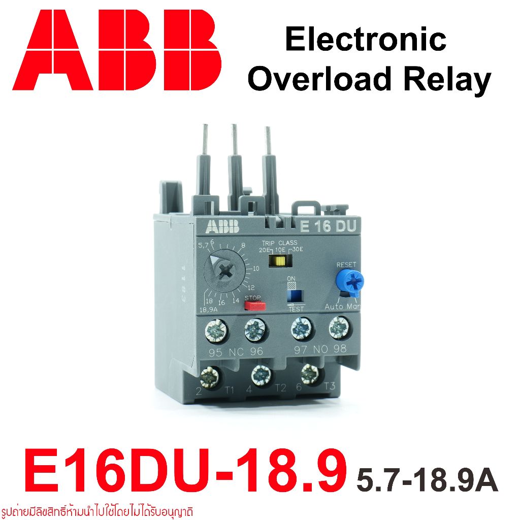 ABB E16DU-18.9 ABB Electronic overload relays ABB E16DU-18.9 ABB