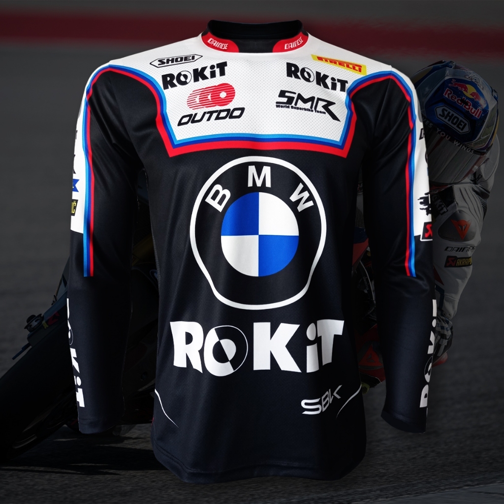 เสื้อคอกลมแขนยาวโมโตจีพี ทีม BMW โมโตราร์ด 2025 #WB0041 รุ่น โทปราค ราซกัตลิโอกลู #1 แชมป์โลกWSBK ล่