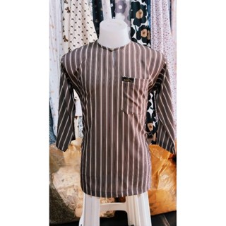 เสื้อผู้ชาย ผ้าไหมอิตาลีดิจิตอล ใส่สบายลายใหม่ ลายกริซ ลายฝ่…