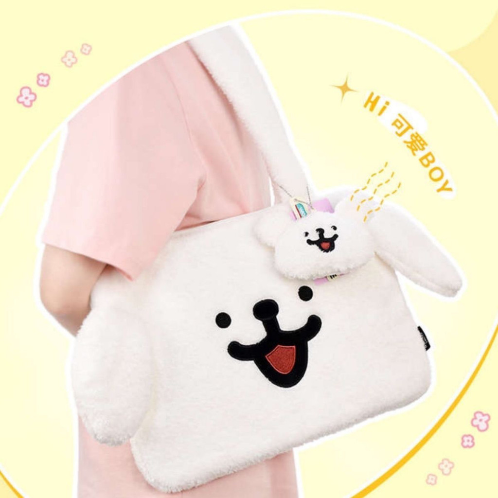 ส่งจากไทย💝กระเป๋าสะพายไหล่หมาสีขาว น่ารัก ใส่ของได้ ตุ๊กตาหมาน้อย Maltese + พวงกุญแจ กระเป๋าใบสวย 04126