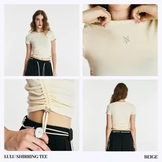 Merge Official - Lulu Shirring Tee (พร้อมส่ง)