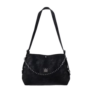 URTHE - กระเป๋า หนัง PU รุ่น DRAPE SOFT LEATHER HOBO BAG