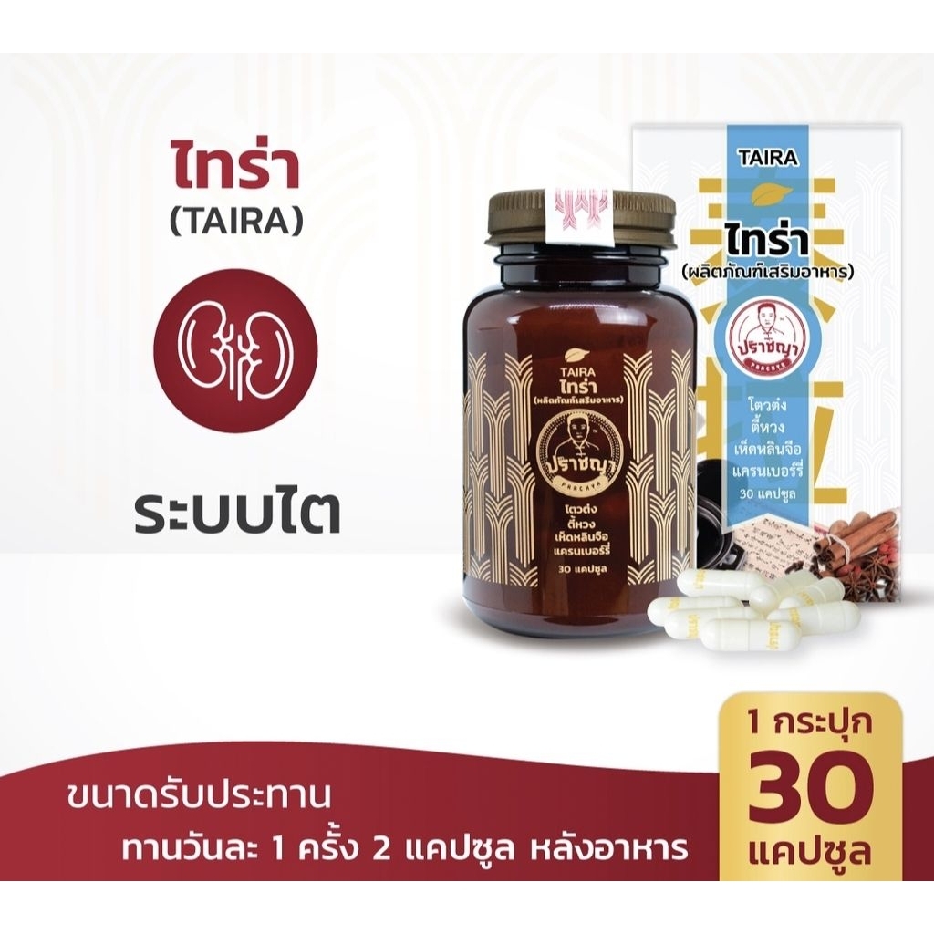ผลิตภัณฑ์อาหารเสริม PRACHYA Taira ปราชญาไทร่า 
