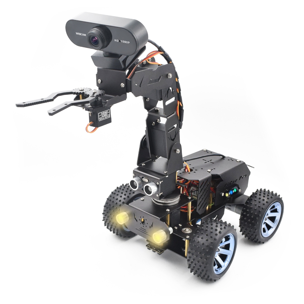 ADR019-Adeept PiCar Pro V2 Robotics Kit(Raspberry Pi NOT Included), Smart Car with 4-DOF Robotic Arm