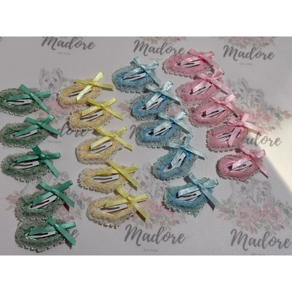 Madore กิ๊บhandmadeประดับลูกไม้ขนาด3.5cm(ไม่ติดคริสตัล)สำหรับน้องหมาแมว