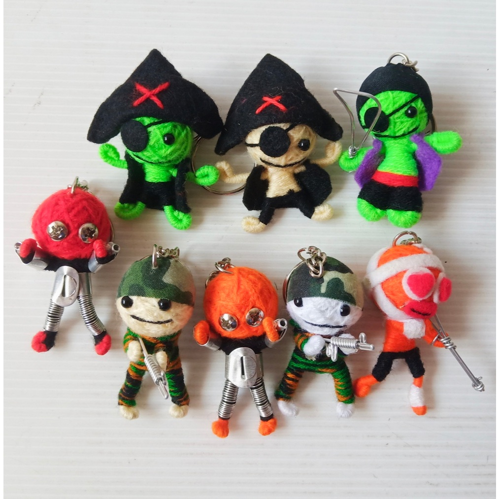 พวงกุญแจ ตุ๊กตาวูดู Unique Voodoo Doll Keychain – Handmade with Love for Bags and Keys #8