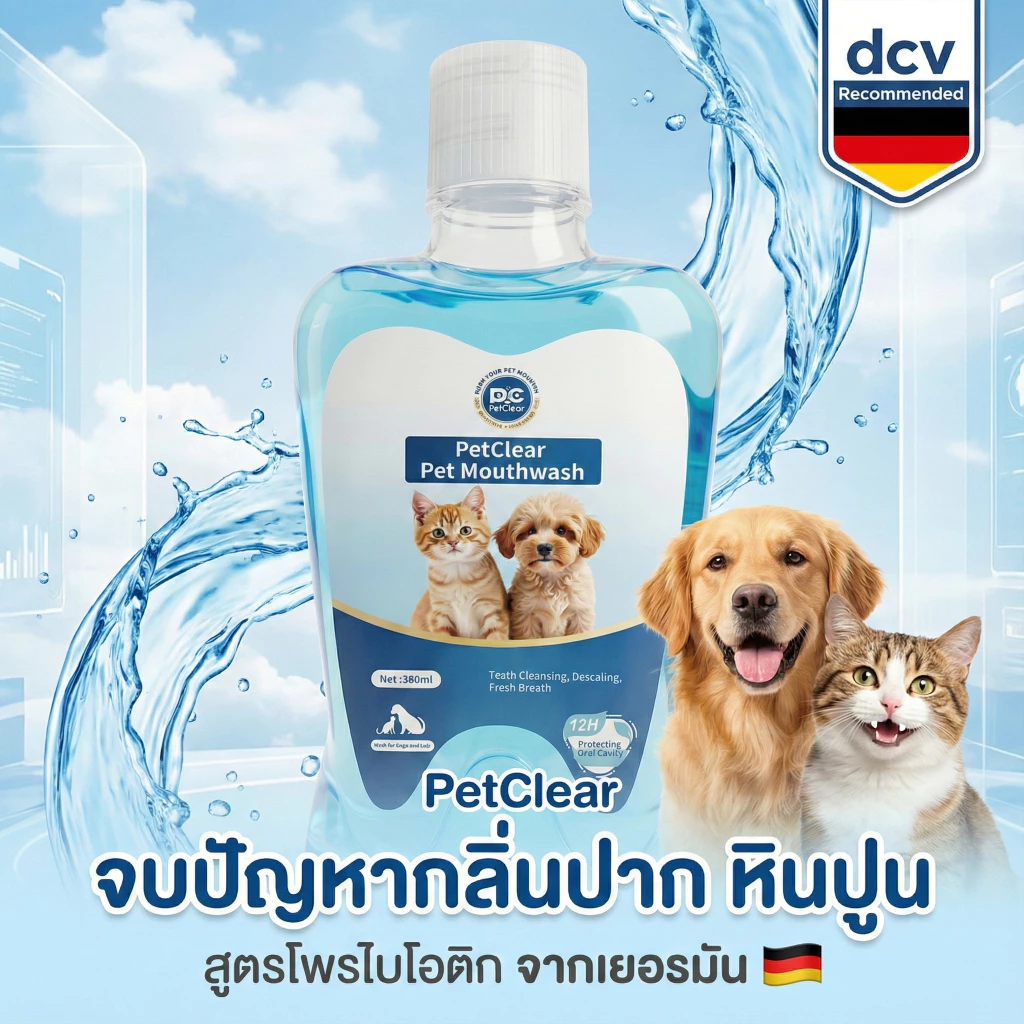 PetClear น้ำยาบ้วนปากสัตว์เลี้ยง 380ml thumbnail 9