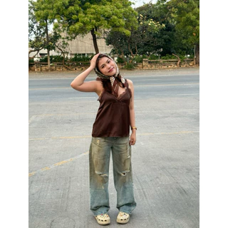 รุ่น 5535 ทรง Baggy แต่งเปื้อนโคลน สีฟอกอย่างเก๋