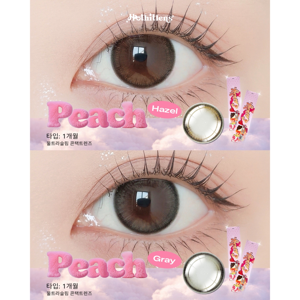 💥รุ่นใหม่ Ultraslim lens บางพิเศษ💥 Candylens คอนแทคเลนส์ รุ่น Peach พร้อมส่ง 0.00-7.00 ฟรีตลับ