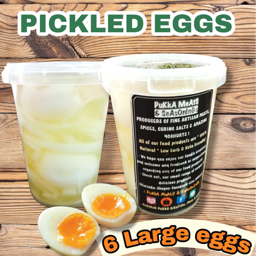 Pickled eggs (6 large eggs )ไข่ดอง + หัวหอมดอง ( ขนาด 6 ฟอง )