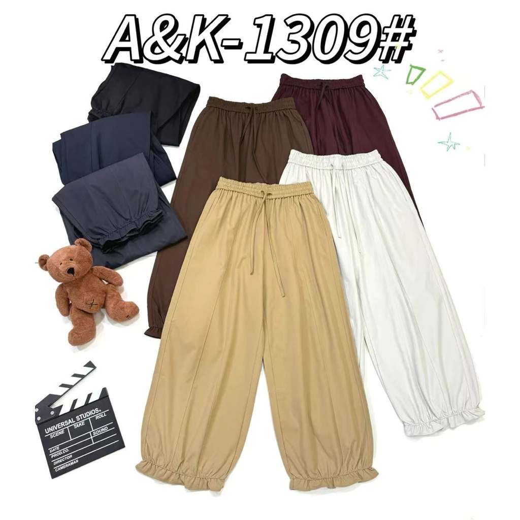 รหัส1309กางเกงจินนี่กางเกงบอลลูนงานป้ายA&K