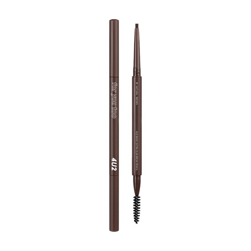 4U2 BASIC EXTRA SLIM BROW PENCIL ดินสอเขียนคิ้ว Slim