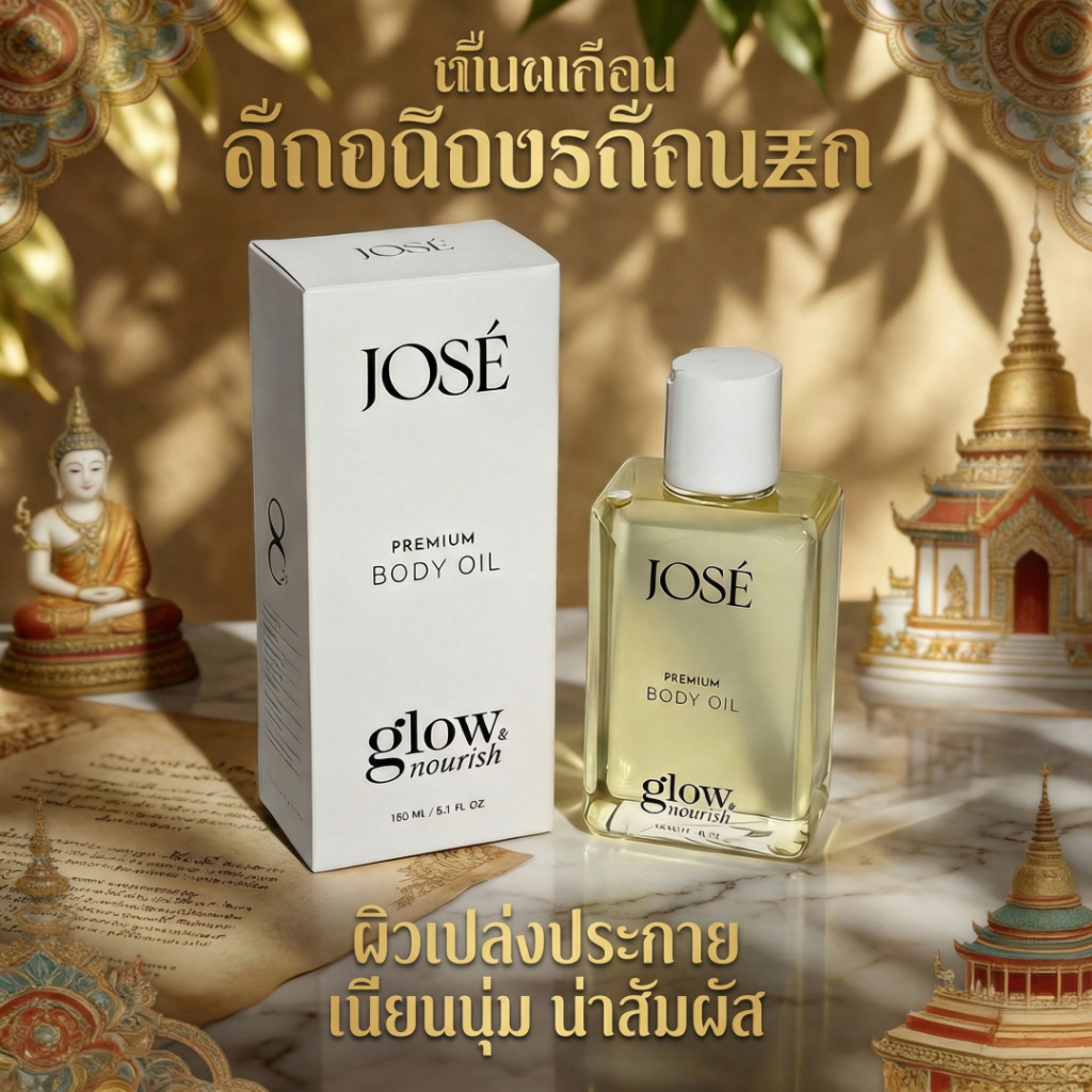 [บริษัทโดยตรง] JOSE Premium Body Oil โจเซ่ บอดี้ ออยล์ 150ml