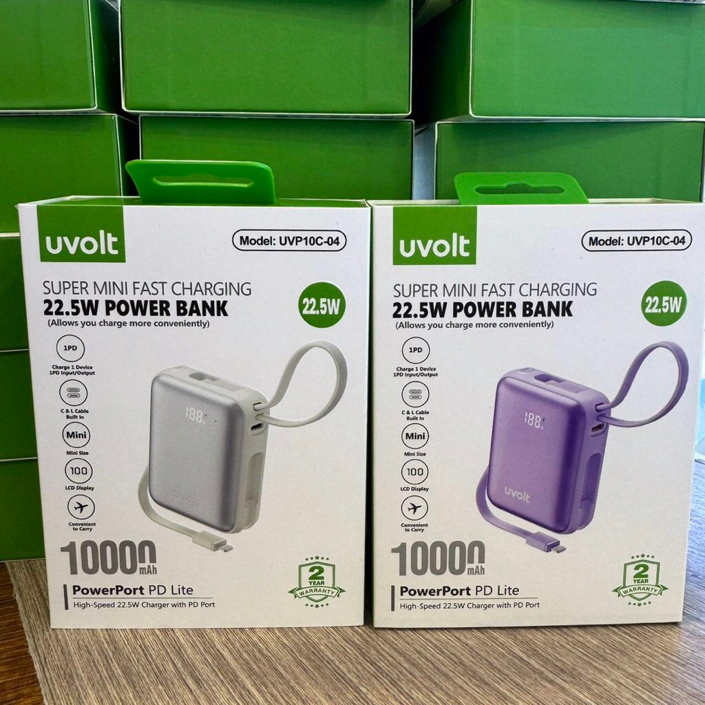 มี ccc 3c POWER BANK (พาวเวอร์แบงค์) UVOLT UVP10C-04 - SUPER MINI FAST CHARGING 10000mAh PD22.5W