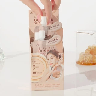 คุชชั่นออร่าริช 1 ซอง / คุชชั่นผิวฉ่ำโกลว์ (AURA RICH CUSHION SPF50 PA++++)