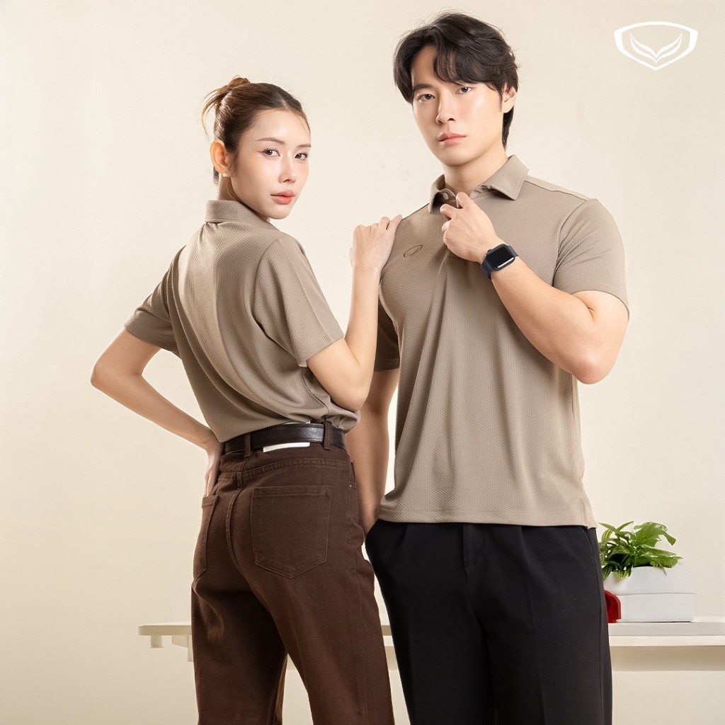 012299 เสื้อคอโปโลสีล้วนแกรนด์สปอร์ต สีอัญมณี ใหม่ 2026รุ้นใหม่เนื้อผ้าใส่สบาย ราคา ถูกที่สุด ดีลบีเคเค แกลเลอรีภาพที่ 8
