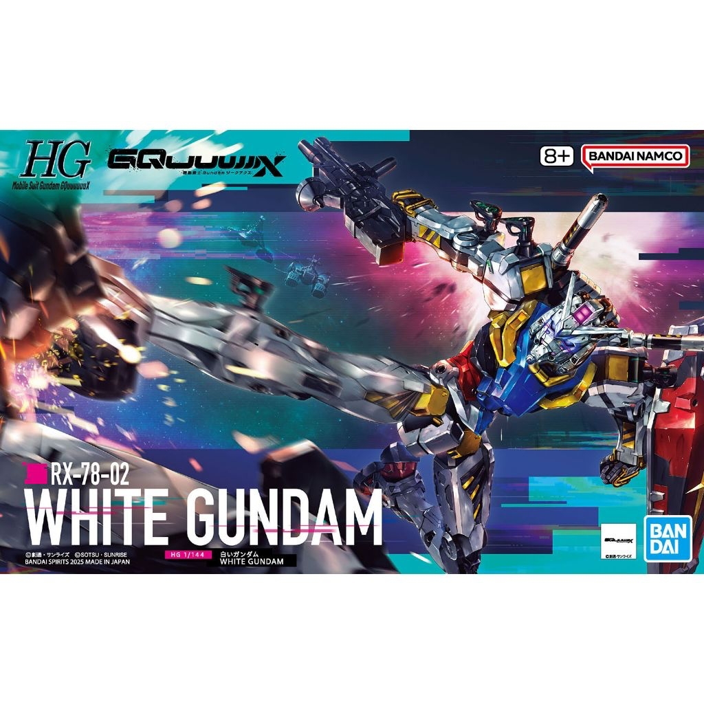 (พร้อมส่งค่ะ) HG 1/144 WHITE GUNDAM​ (GQ)​