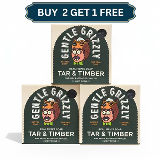 สบู่ก้อน Gentle Grizzly Soap: Tar and Timber
