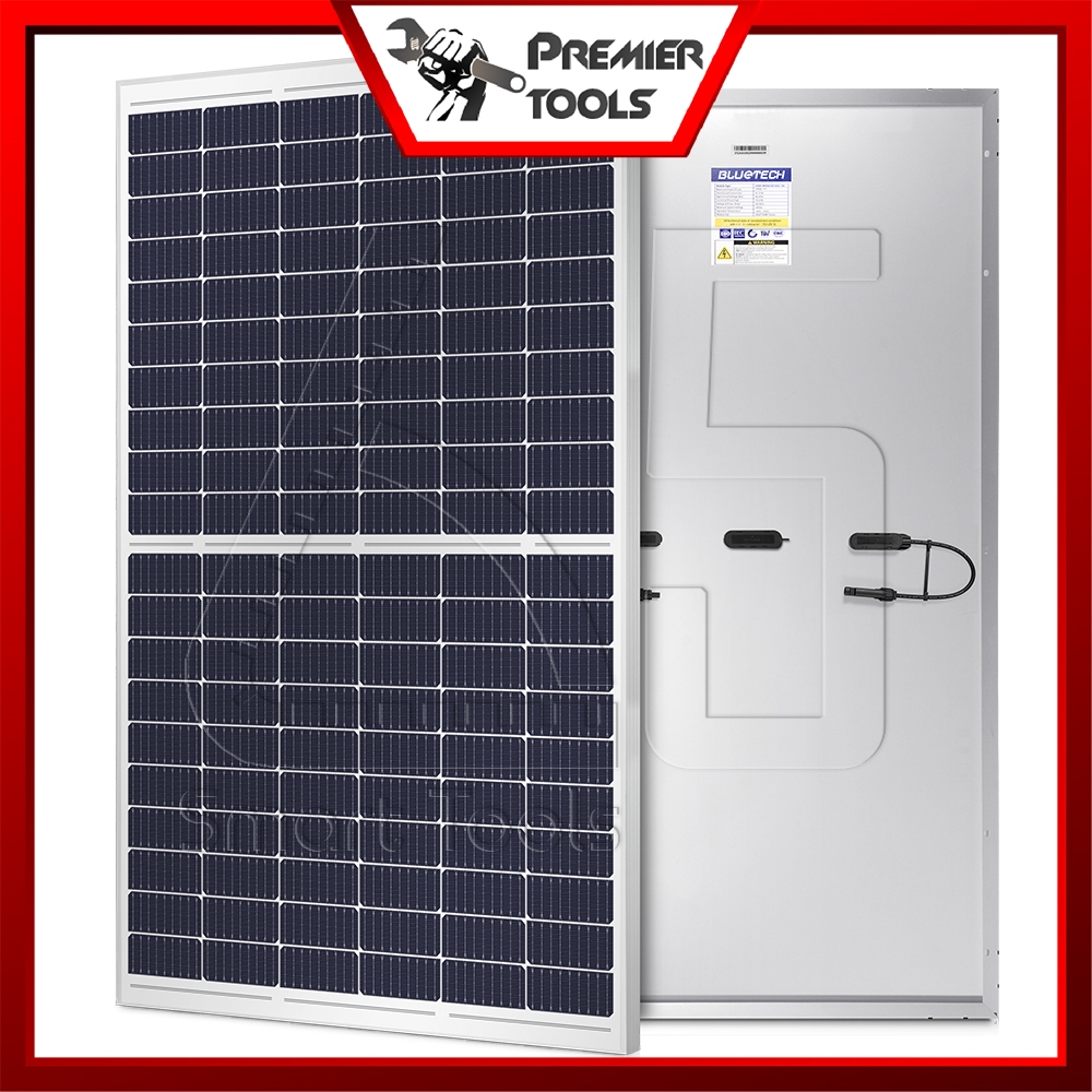 [ลดพิเศษ] BLUETECH แผงโซล่าเซลล์ 390W MONO HALF-CELL แผงพลังงานแสงอาทิตย์ SOLAR CELL PANEL MONOCRYST