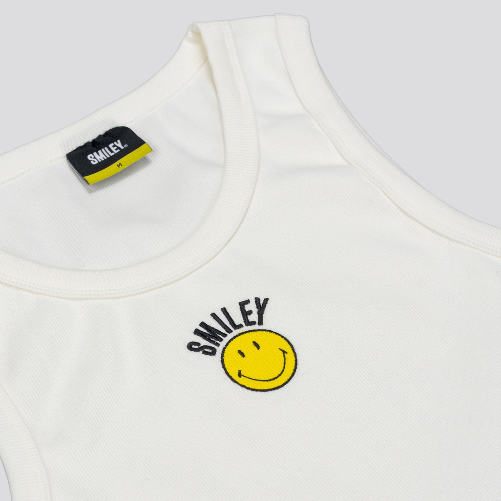 SMILEY® WHITE ESSENTIAL MEN TANK TOP — صورة 2