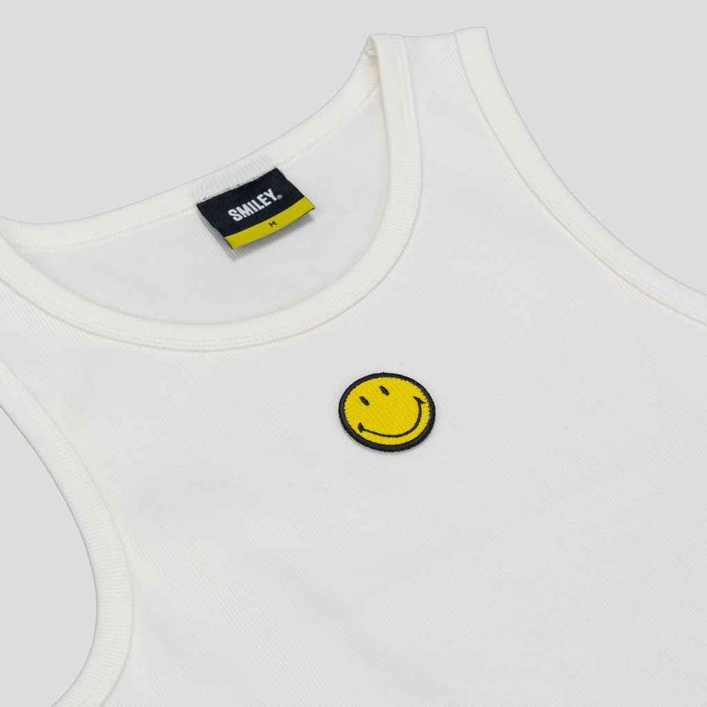 SMILEY® WHITE ESSENTIAL WOMEN TANK TOP — صورة 3