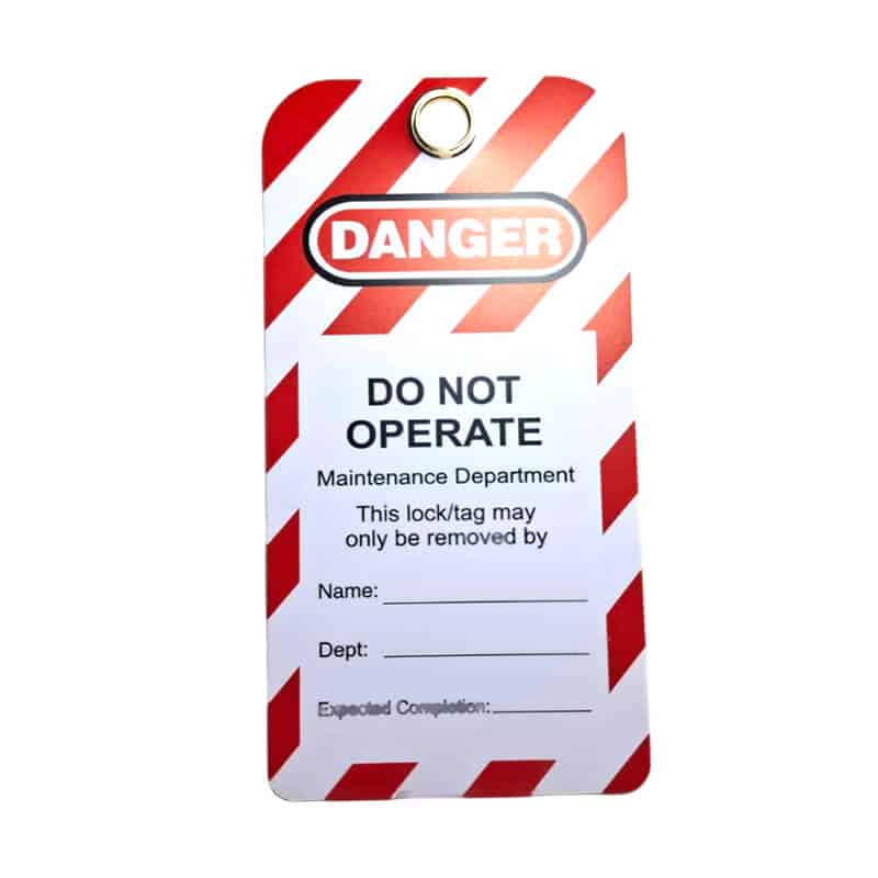 LOCKOUT TAG ป้ายแท็กเซฟตี้ Lockout Tagout (LOTO) (ต่อ 1 ชิ้น)