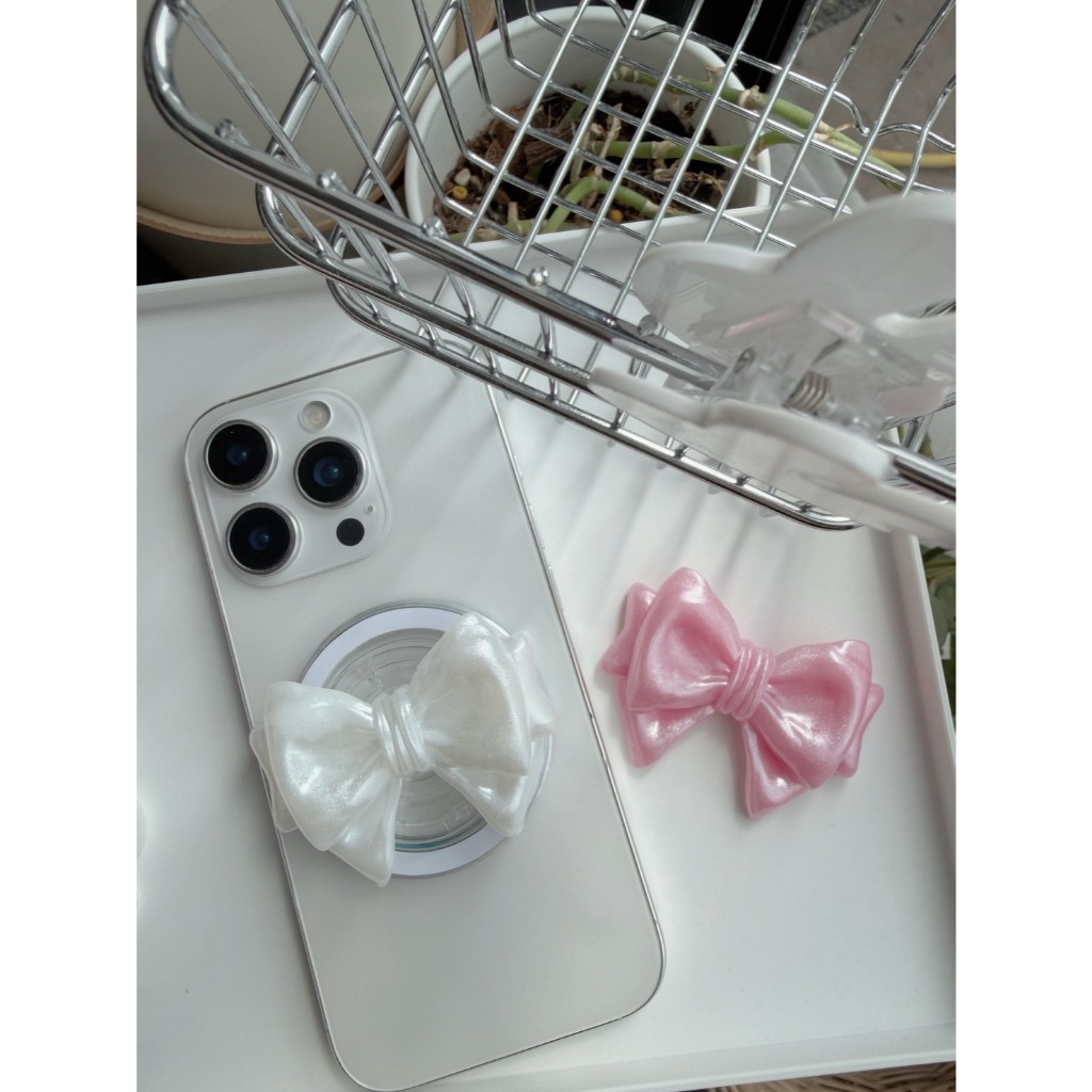 Ribbon Griptok🎀♡กริ๊บต๊อกโบว์น่ารักๆ แบบ Magsafe
