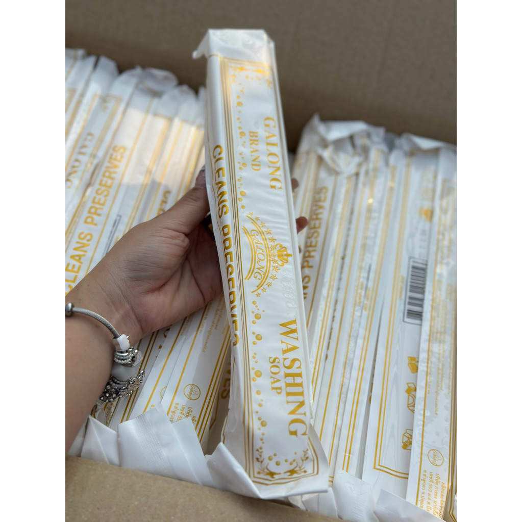 สบู่ซักผ้าขาว สบู่กาลอง GALONG ยกลัง 100ก้อน