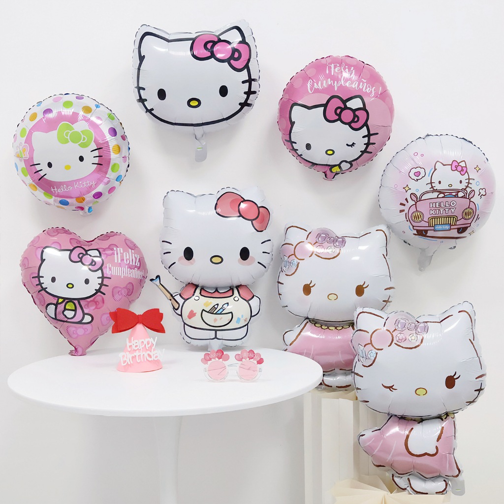 พร้อมส่งในไทย ลูกโป่งฟอยส์😍  คิตตี้🎈🎉 ลูกโป่งวันเกิด