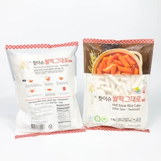 Tteokbokki Topokki 1KG ต๊อกโบกี แป้งต๊อกบกกีแป้งข้าวจ้าว ,ต้นตำรับ 떡볶이