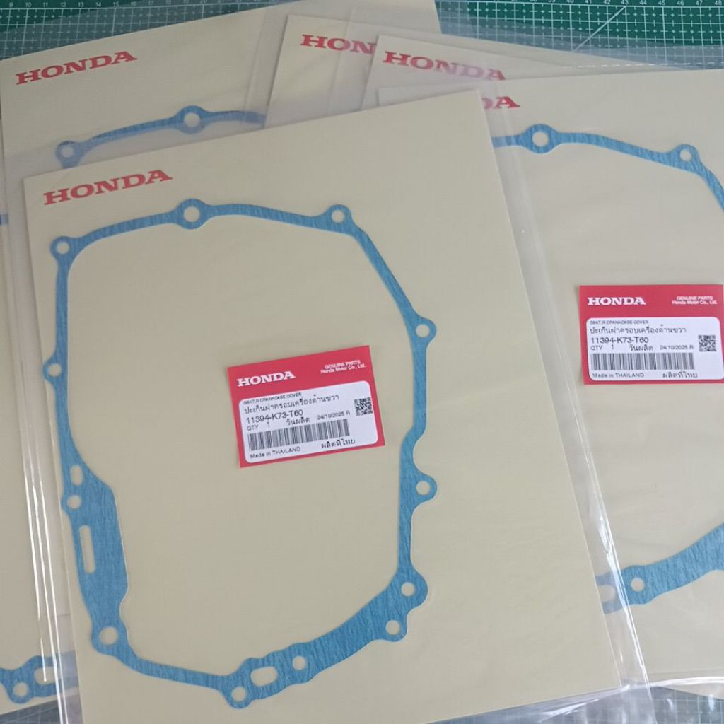 ปะเก็นฝาครัชwave125iปลาวาฬแท้[11394-KYZ-900]/[11394-K73-T60]2รหัสใช่ร่วกันได้MSX125ปี2012-2020แท้ศูน