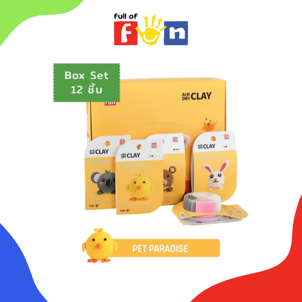 LOUFOR Air-Dry Clay : PET Paradise Box Set