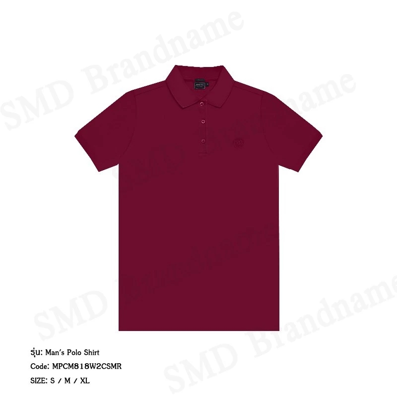 Arrow เสื้อโปโลแขนสั้นผู้ชาย รุ่น Men's Cotton Smart Fit Polo Shirt Code: MPCM851W4CSMR