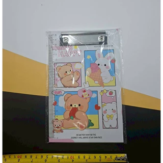 (ยกโหล 12 ชิ้น) No.251 A5 คลิปบอร์ด A5 ClipBoard กระดานรองเขียน สีสันน่ารัก กระดานรองเขียน กระดานรองเขียนสุ่มลาย 12ชิ้น