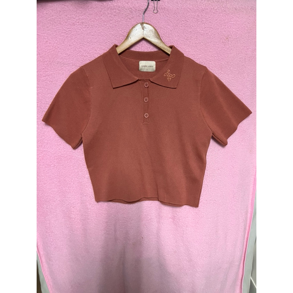 เสื้อไหมพรม ป้าย Lamer lamai ไซส์ L ซักเก็บ