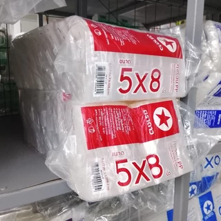 [ยกมัด10ห่อ] ถุงร้อน PP ถุงใส ตราดาว ห่อละ500กรัม×10ห่อ=ยกมัด5กก.