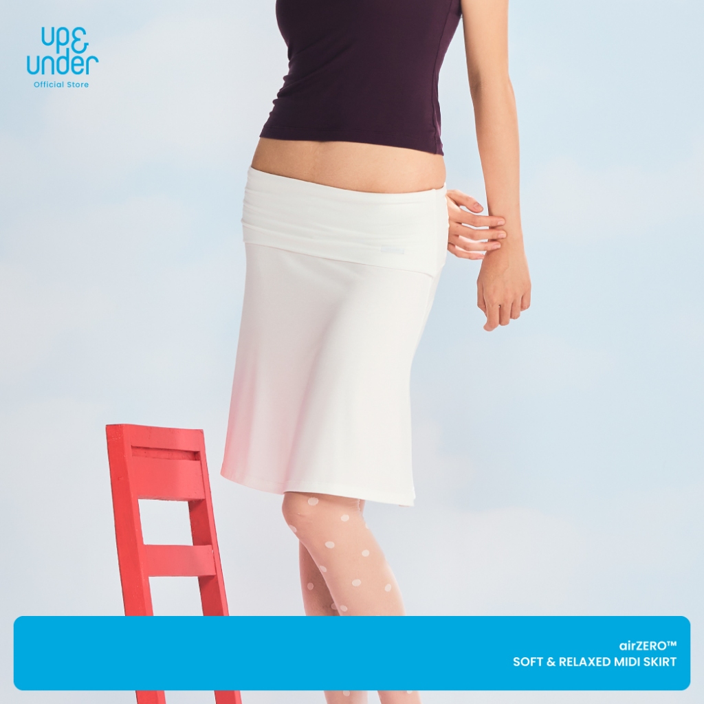 Up&Under: airZERO™ Soft & Relaxed Midi Skirt กระโปรงยาวคลุมเข่า เบา นุ่มลื่น ใส่สบายทุกการเคลื่อนไหว