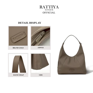[RATTIYA BANGKOK] Hobo Classic PU / 3 colors กระเป๋านุ่มนิ่ม สะพายไหล่ทรงโฮโบ หนังพรีเมียม น้ำหนักเบา