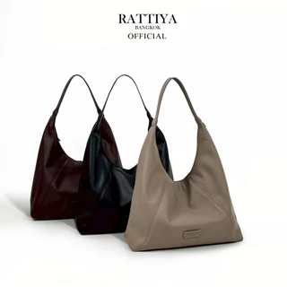 [RATTIYA BANGKOK] Hobo Classic PU / 3 colors กระเป๋านุ่มนิ่ม สะพายไหล่ทรงโฮโบ หนังพรีเมียม น้ำหนักเบา