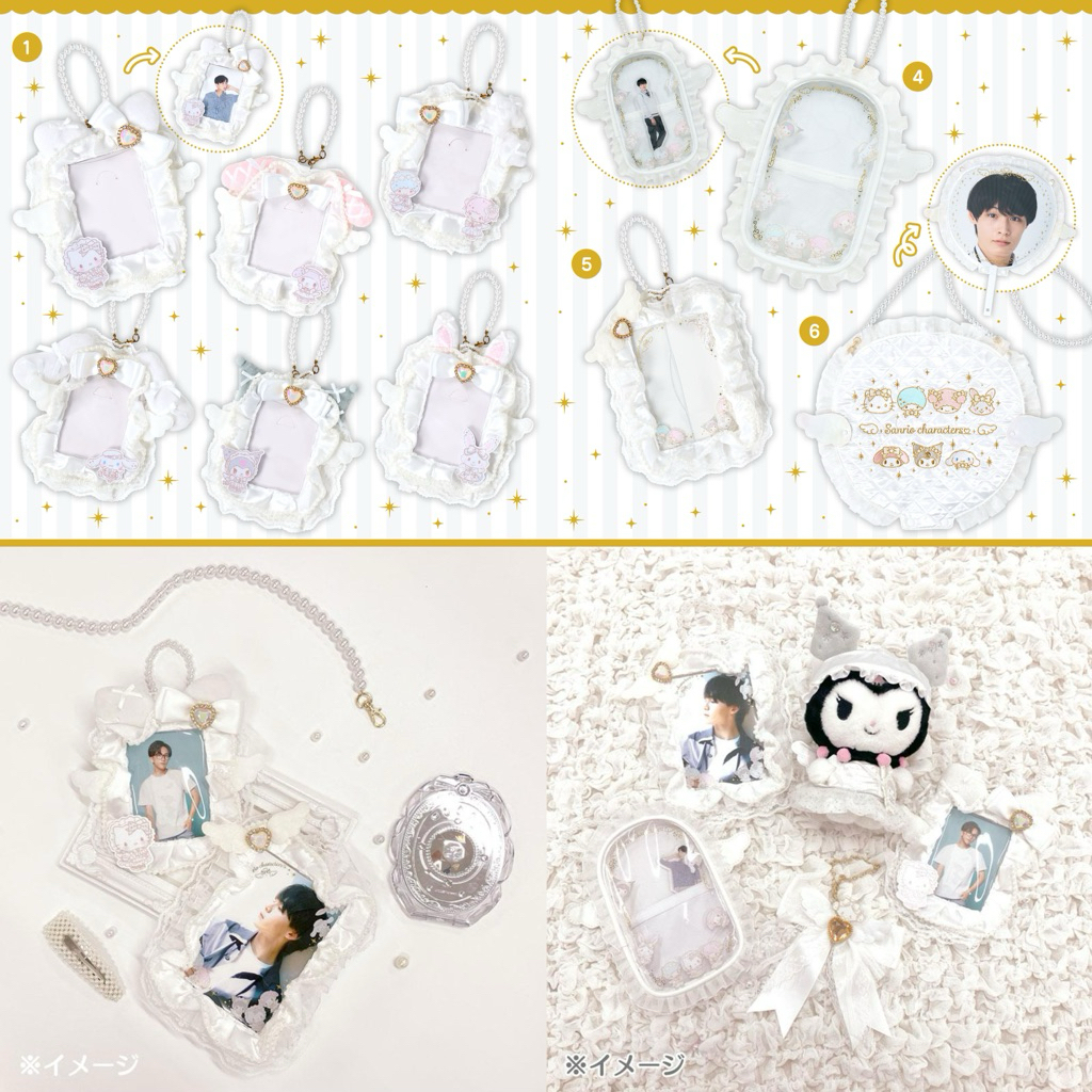 Frame card เฟรมการ์ด ชุดตุ๊กตา Sanrio นำเข้าจากญี่ปุ่นแท้100%