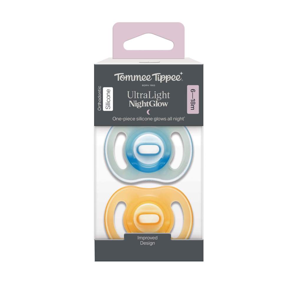 Tommee Tippee [6-18M] จุกหลอก Ultra Light NightGlow (แพ็ก 2) เบาพิเศษและเรืองแสง รูปที่ 3